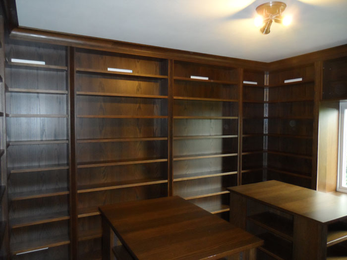 Bespoke hand built Library