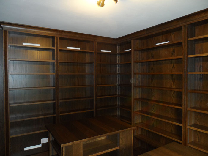 Bespoke hand built Library