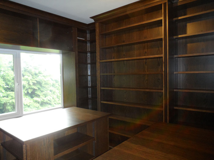 Bespoke hand built Library