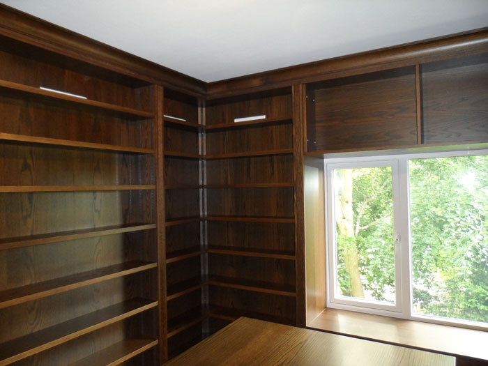 Bespoke hand built Library