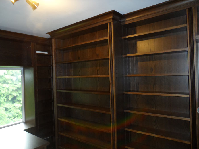 Bespoke hand built Library
