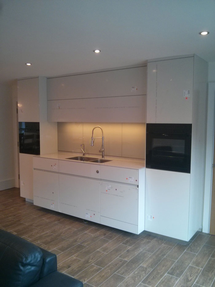 Bespoke hand built High Gloss Kitchen